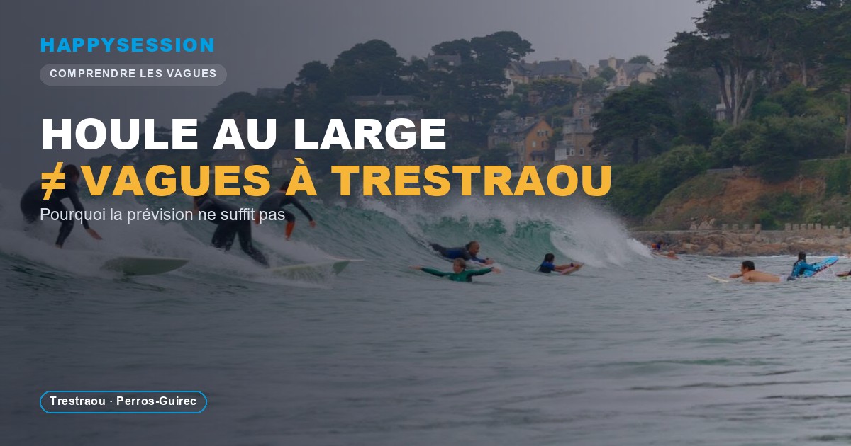 Pourquoi la houle annoncée ne suffit pas à prévoir les vagues à Trestraou